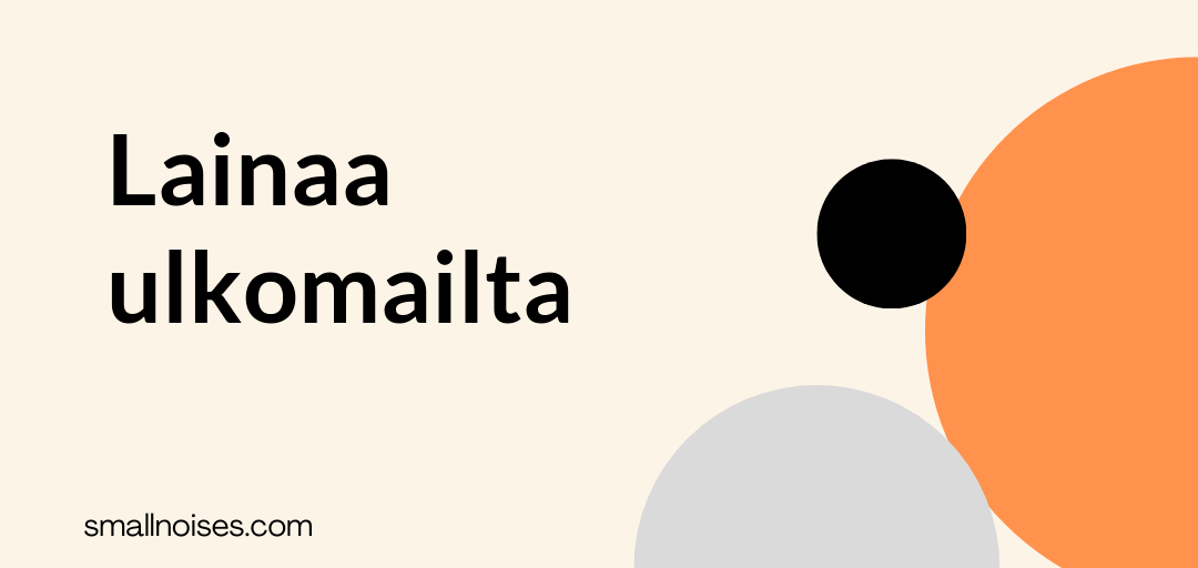 Lainaa ulkomailta